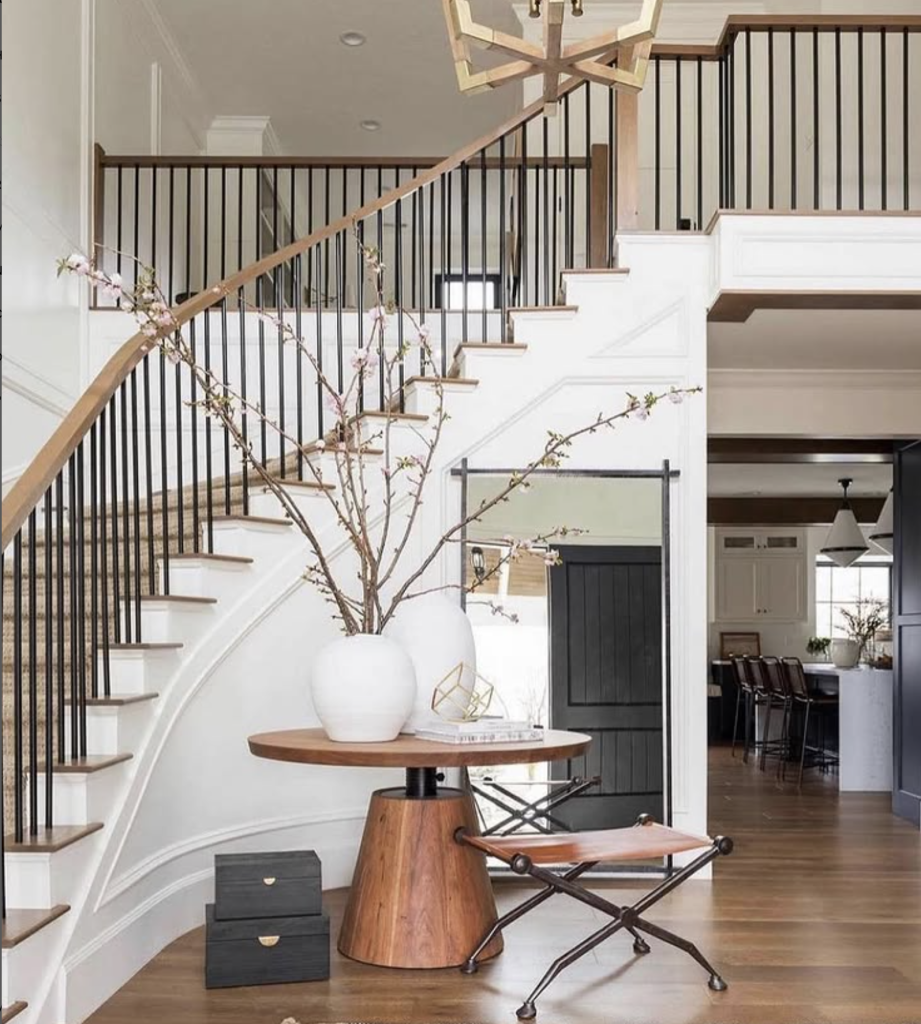 Style a Round Table with Oversized Branches