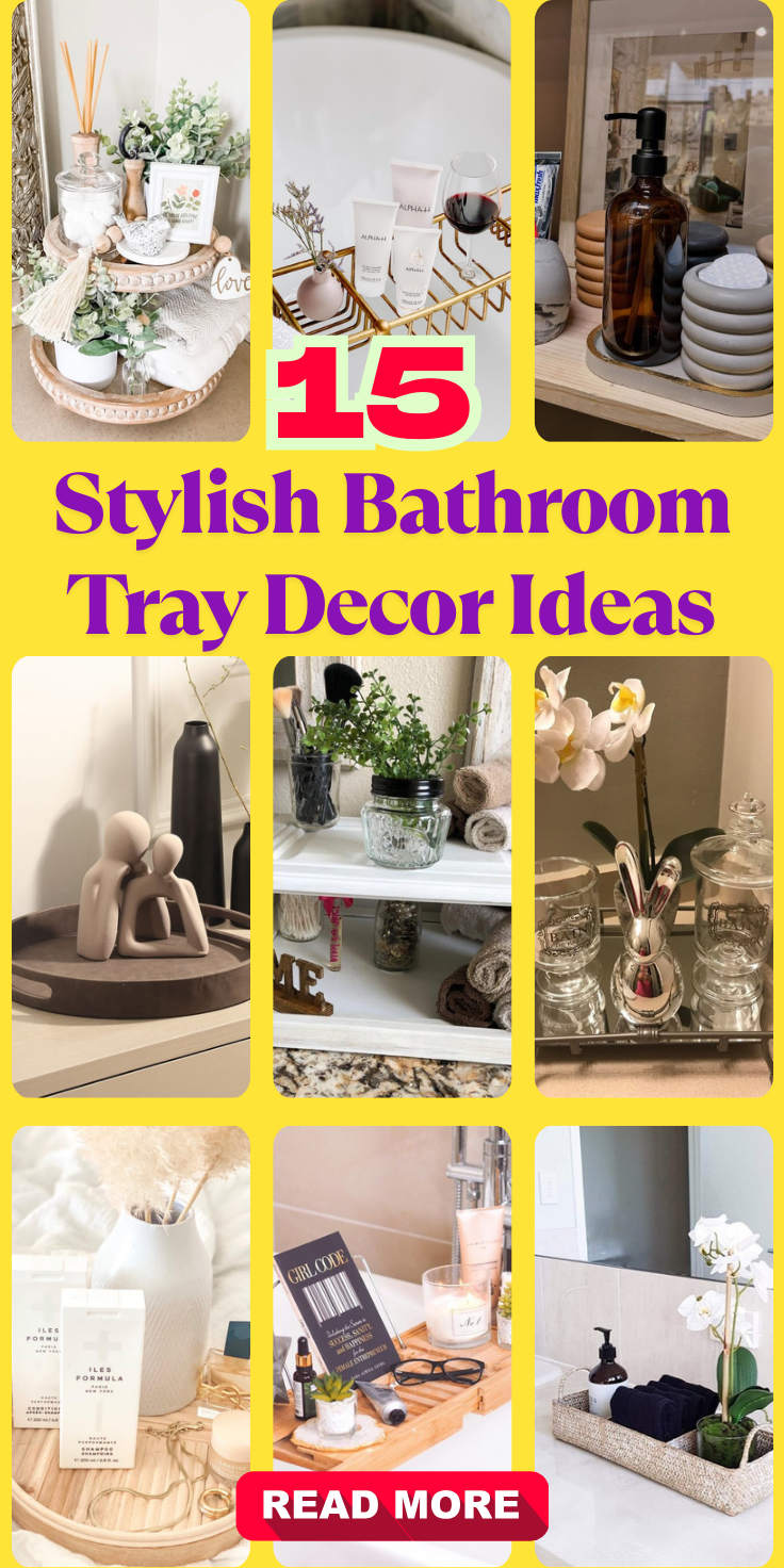 Stylish Bathroom Tray Decor Ideas
