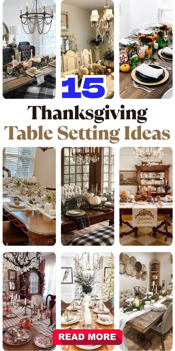 Thanksgiving Table Setting Ideas