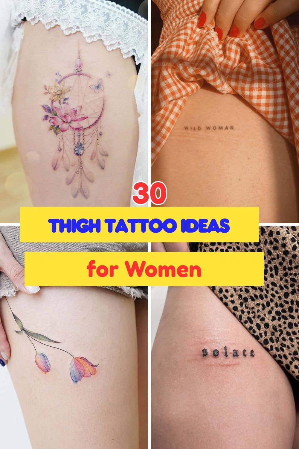 Gorgeous Thigh Tattoo Ideas