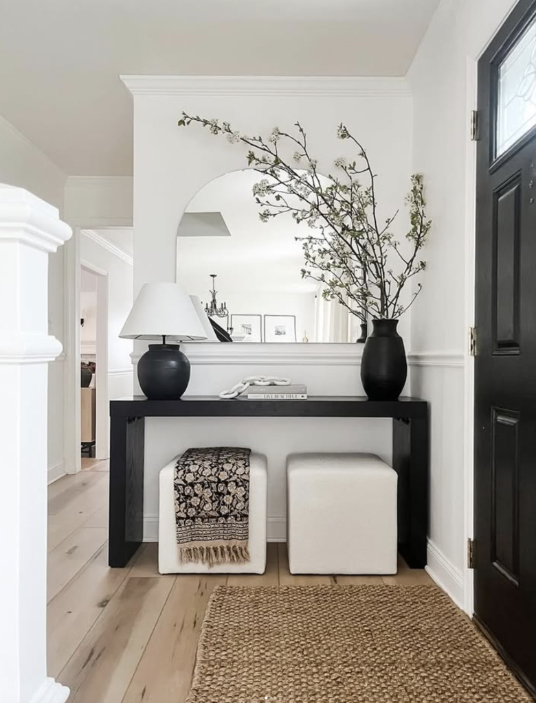 Use Black Accents for a Bold, Clean Look