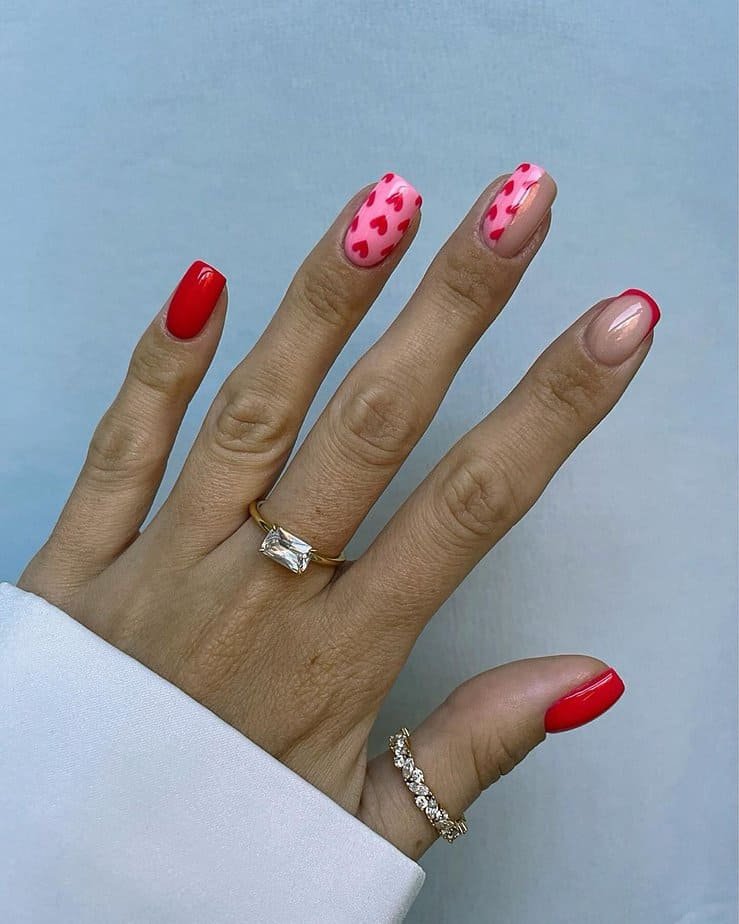 Valentine’s Day manicure