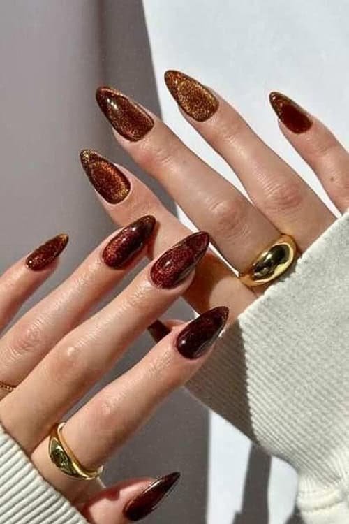 Velvet Brown Nails