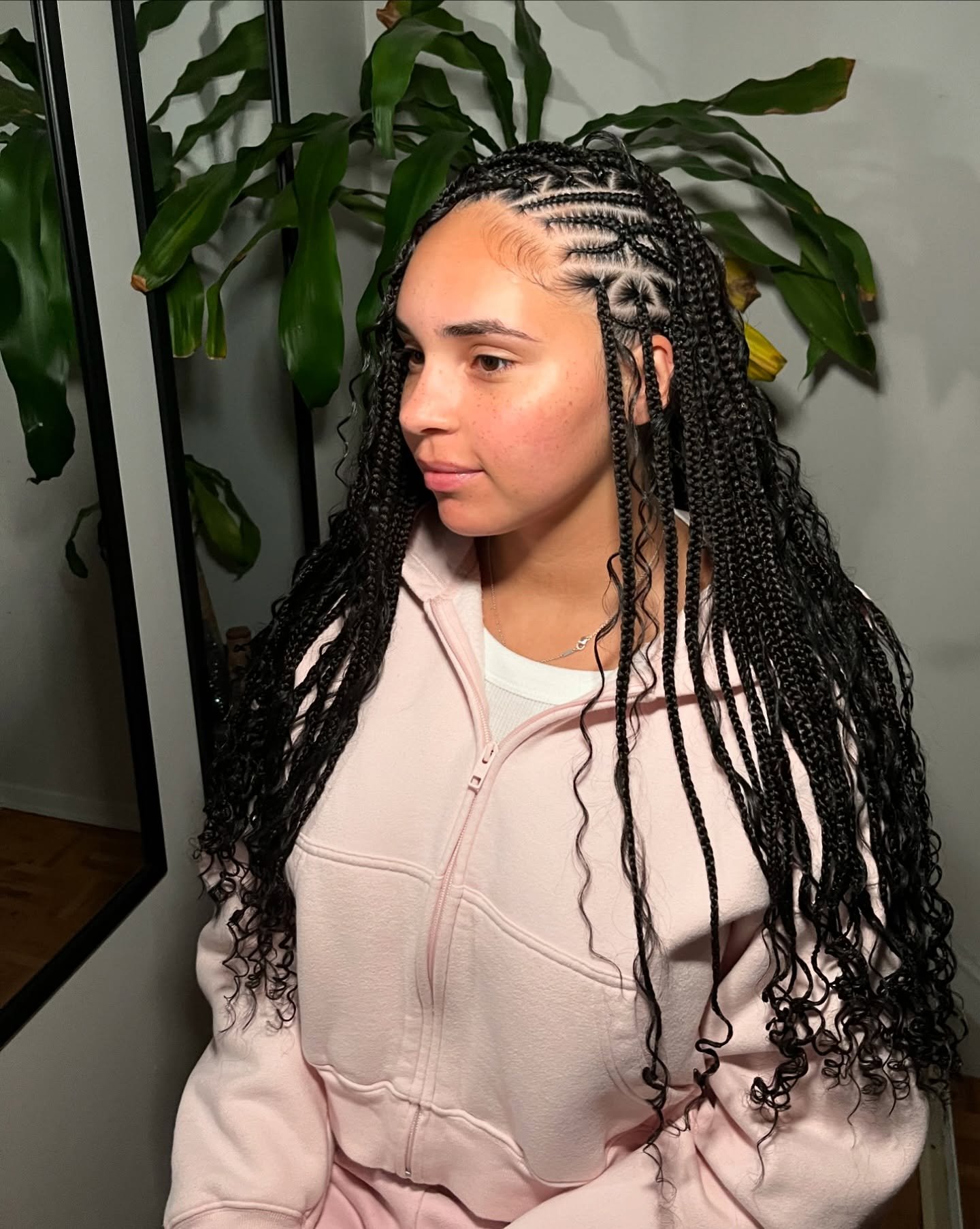 Versatile Flip-over Bohemian Fulani Braids 