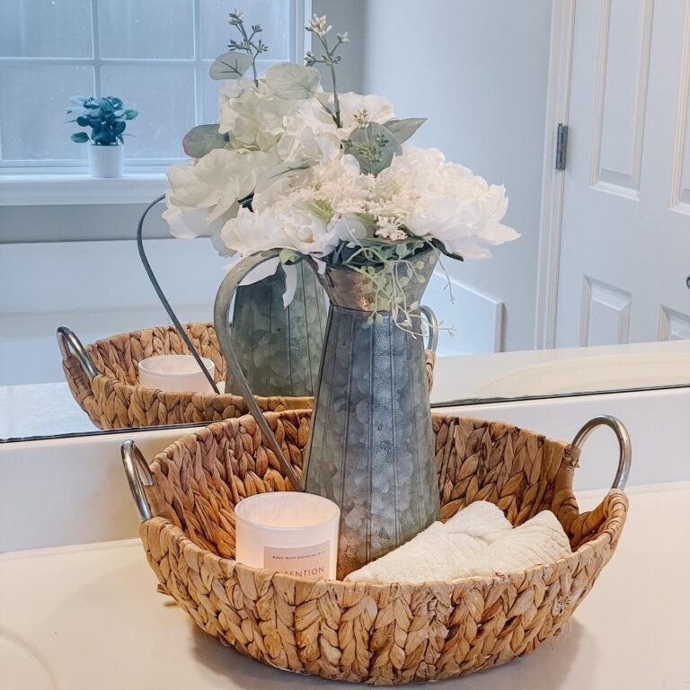 Wooven Basket Round Tray