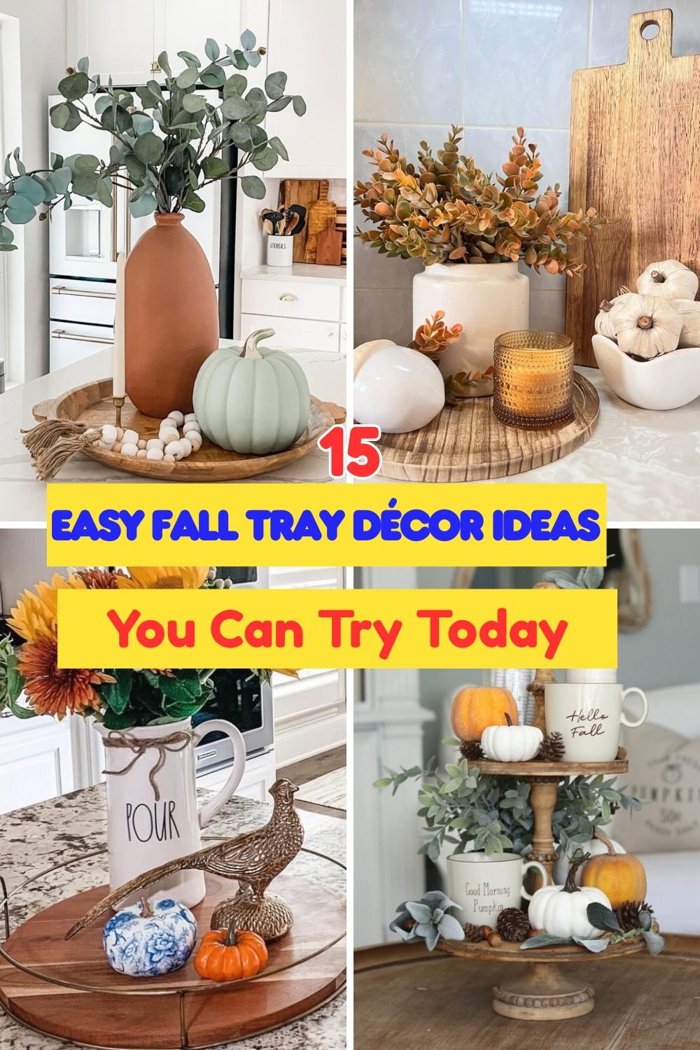 Easy Fall Tray Décor Ideas