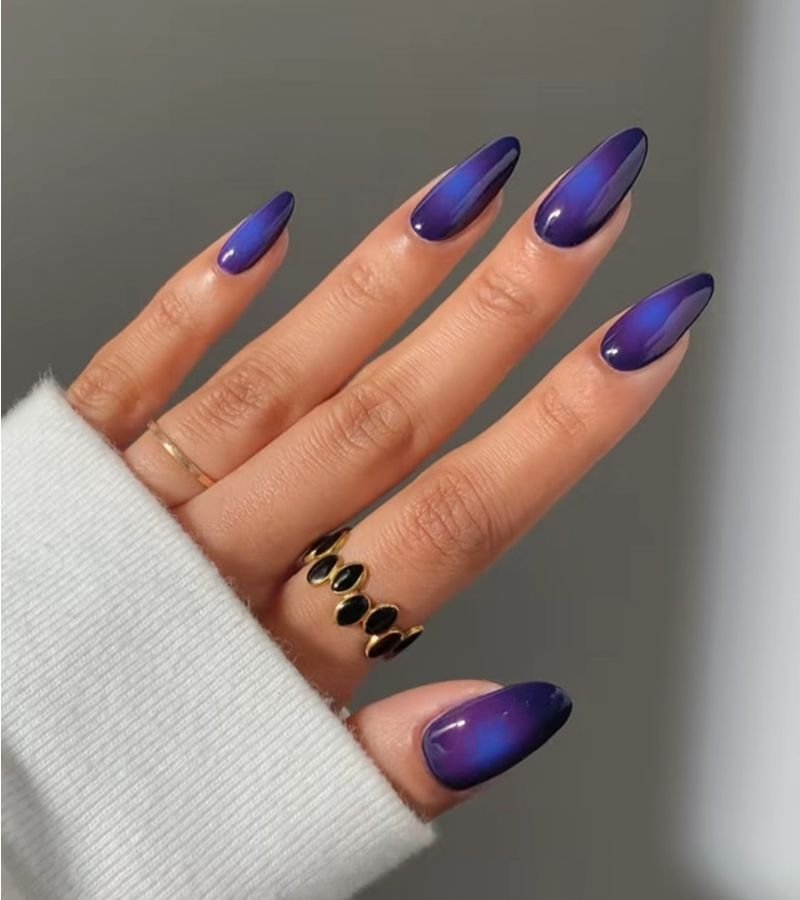 Midnight Aura Nails
