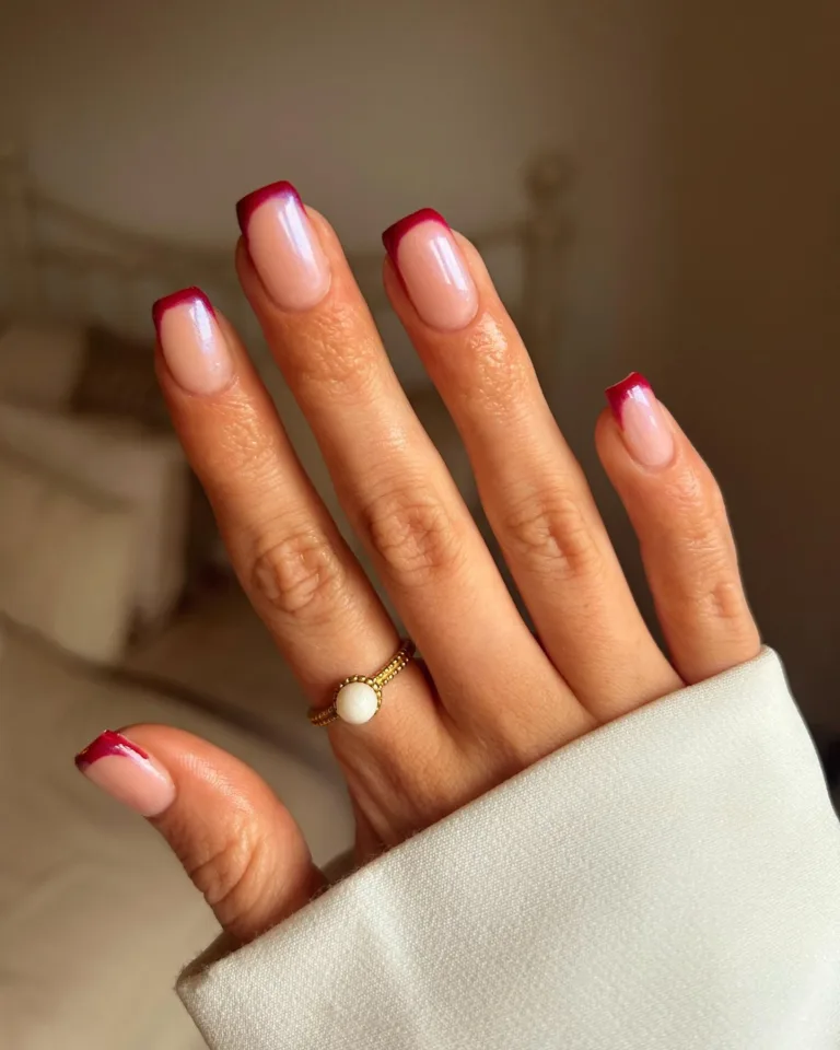 Autumn French Tips