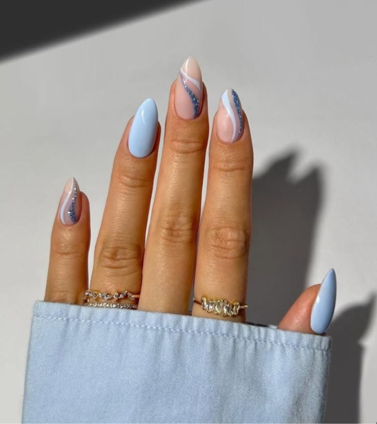Baby Blue Swirls