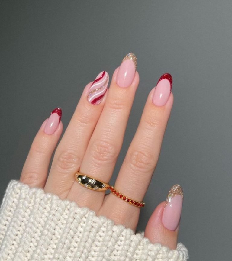 Red and Gold Swirls