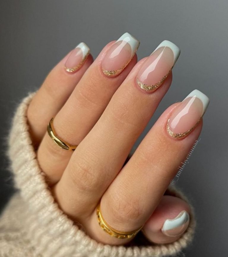 Glittery Holiday Nails