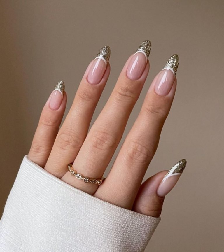 Sparkly Tips Mani