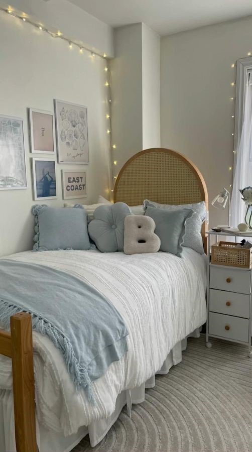 Add a Rattan Headboard for Coastal Cottage Vibes