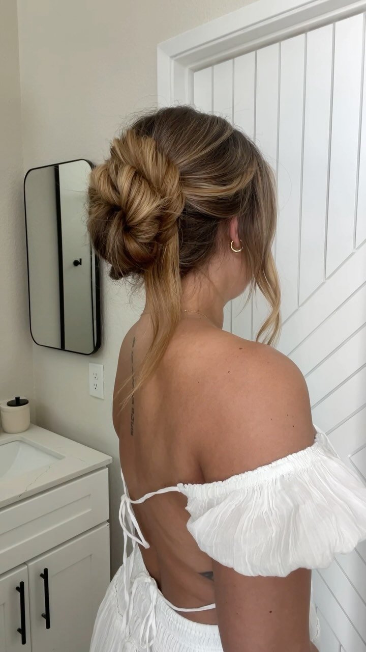 Double Wrapped Hair Bun