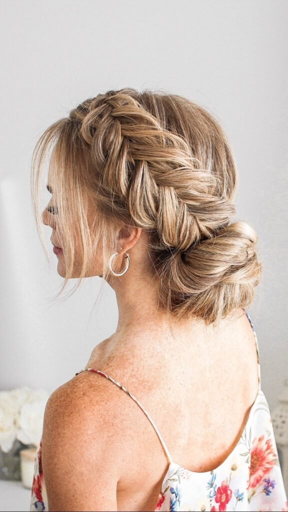 Updo Fishtail Braid