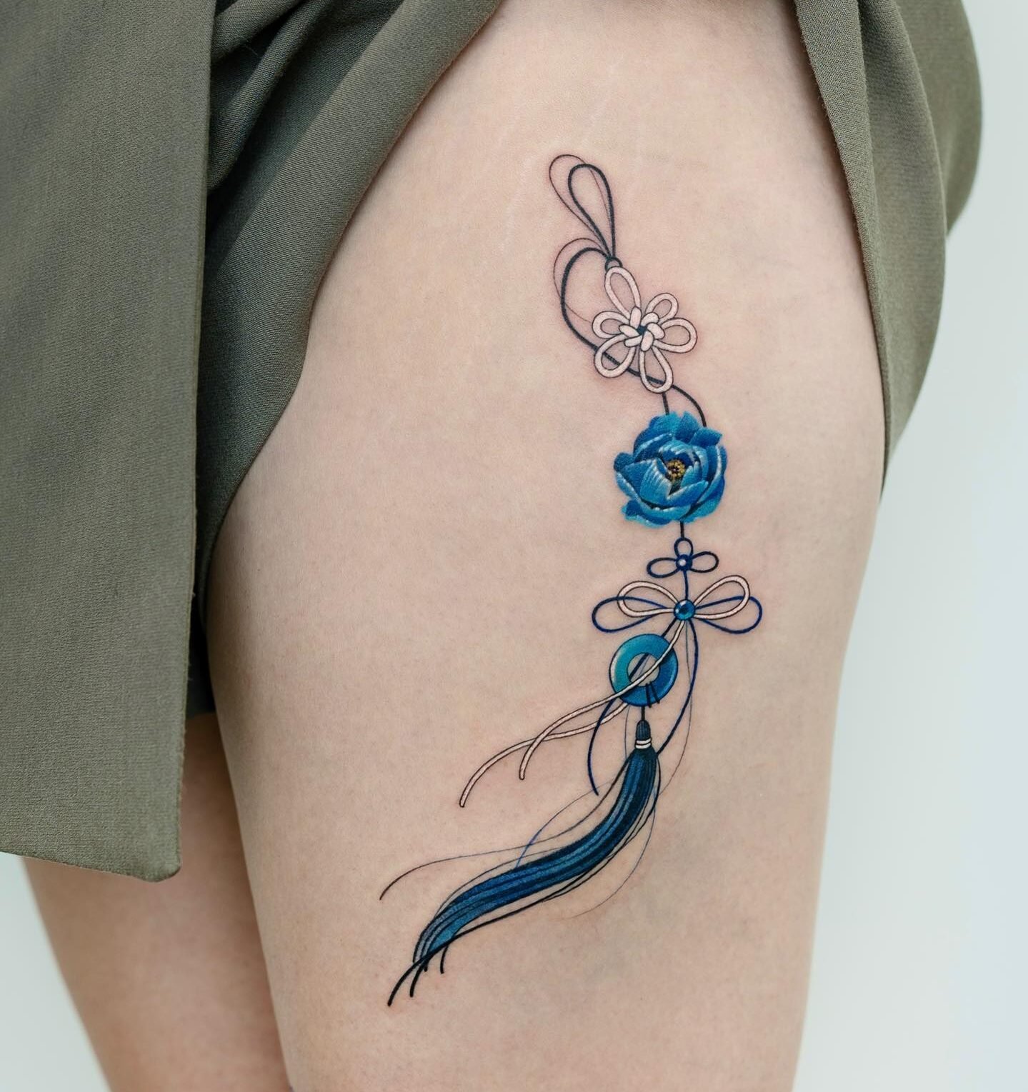 Blue Norigae Tattoos