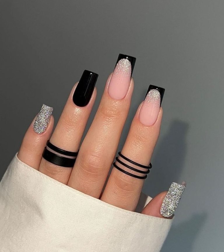 Black with Glitter