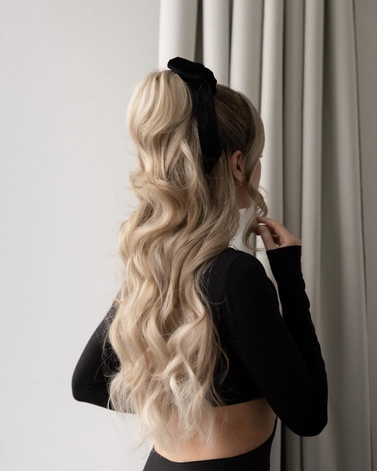 Half Up New Years Eve Ponytail
