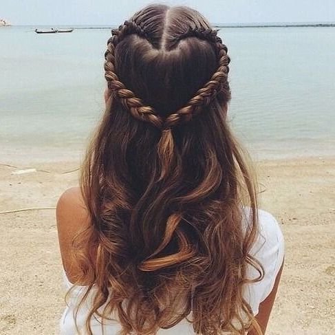 Braided Heart Hairstyle