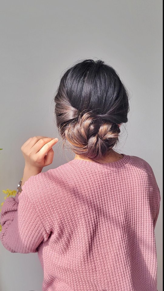 Low Braided Bun