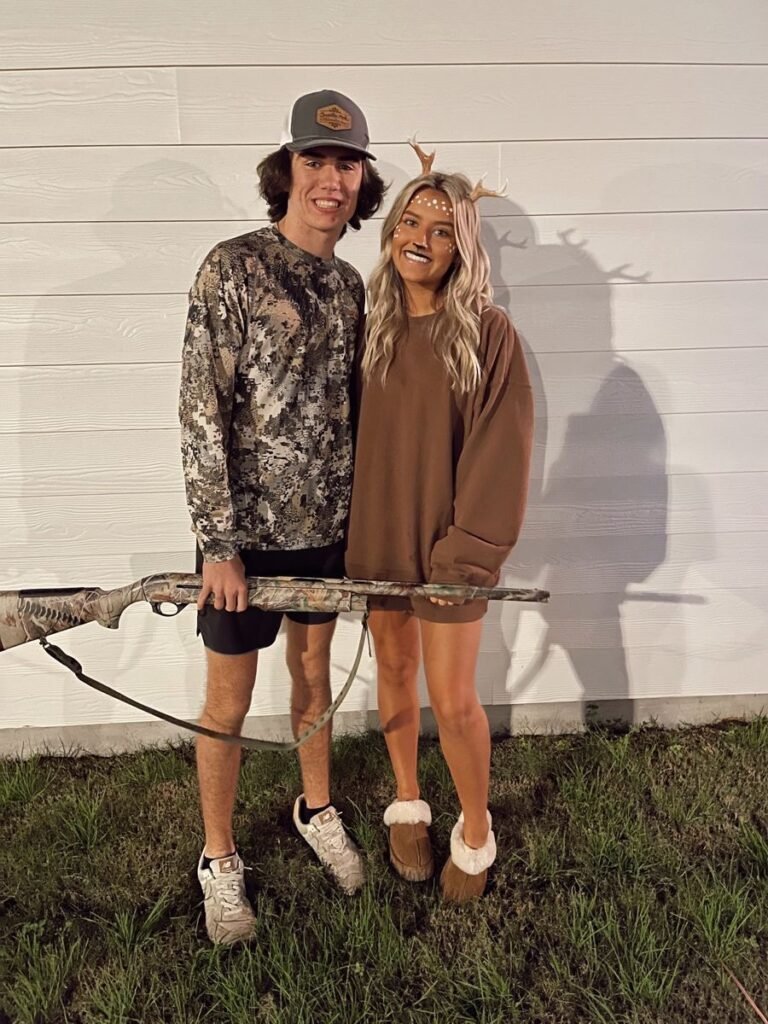 DEER AND HUNTER