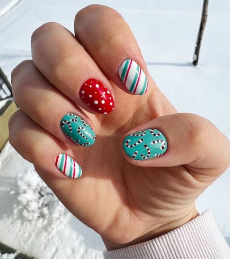 Festive Party Nails for Christmas