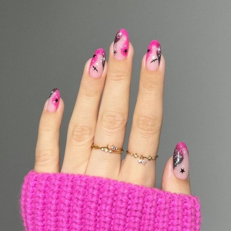 Glittery Pink Bats