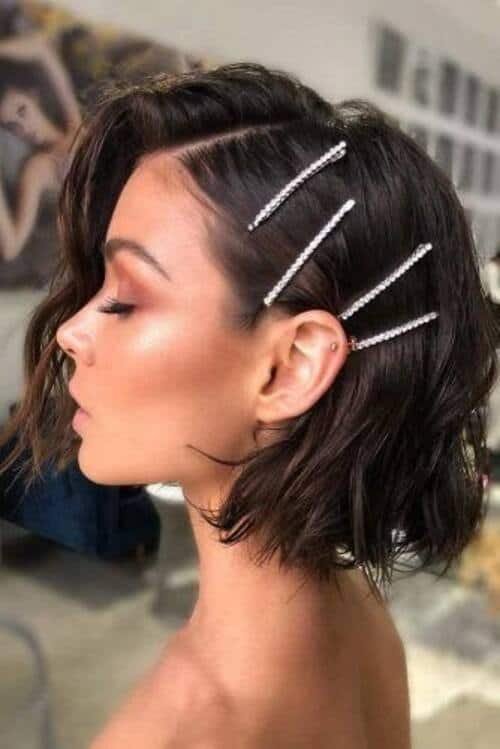 Wavy with Barrettes
