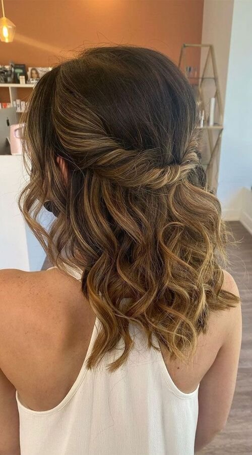 Twisted Half-Up Half Down