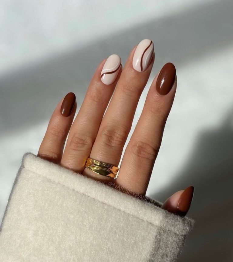 Chai Latte Nails
