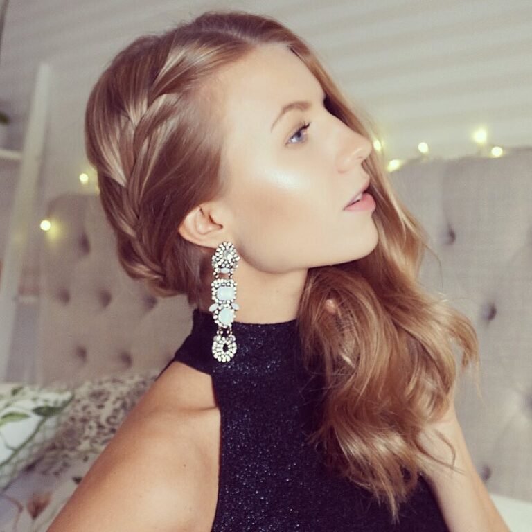 Side Braid New Years Eve Hair