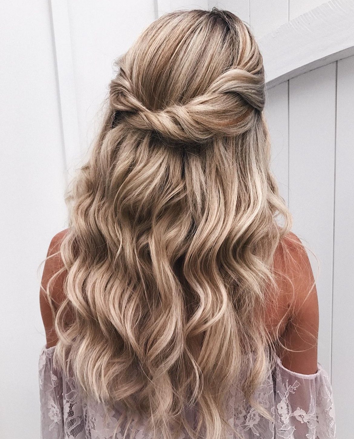 Half Up / Half Down with Twists