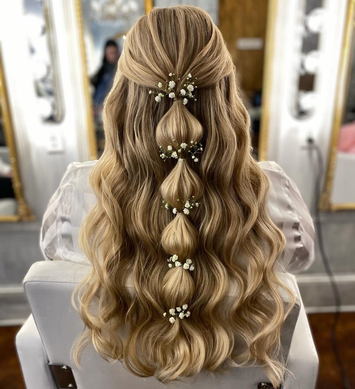 Bridal Hair with Flowers
