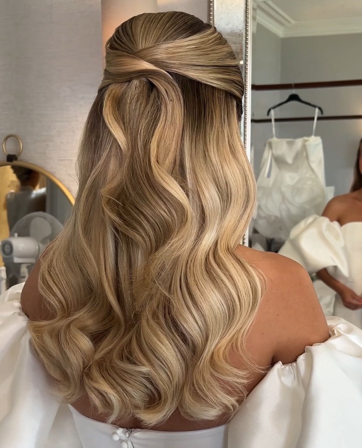Half-Up Half-Down with Soft Curls