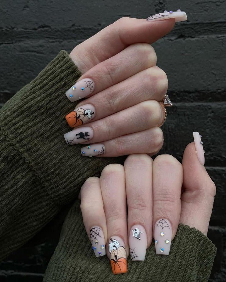 Acrylic nail ideas for October