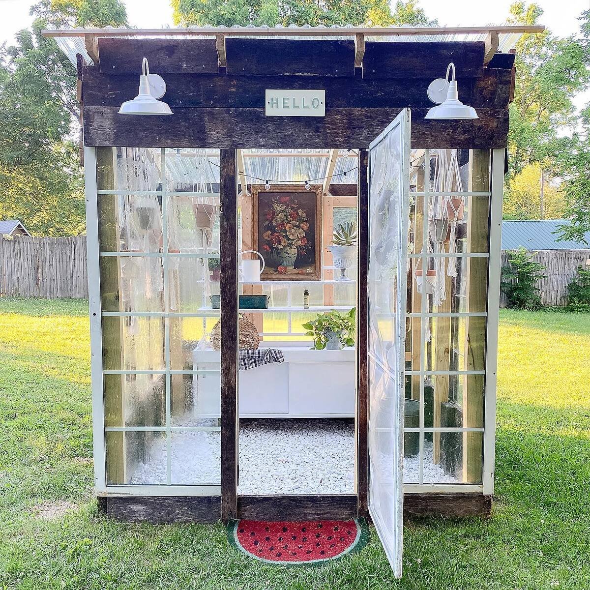 Cabin Greenhouse Idea