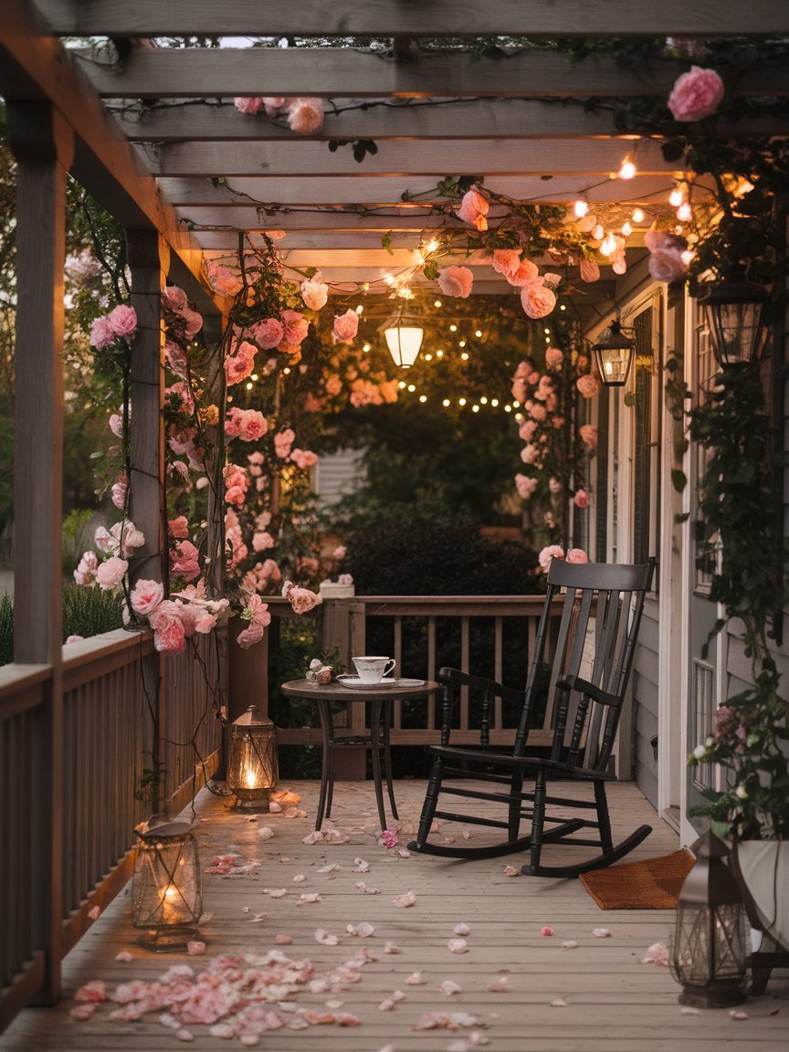 Enchanting Evenings Under a Canopy of Roses and Lights