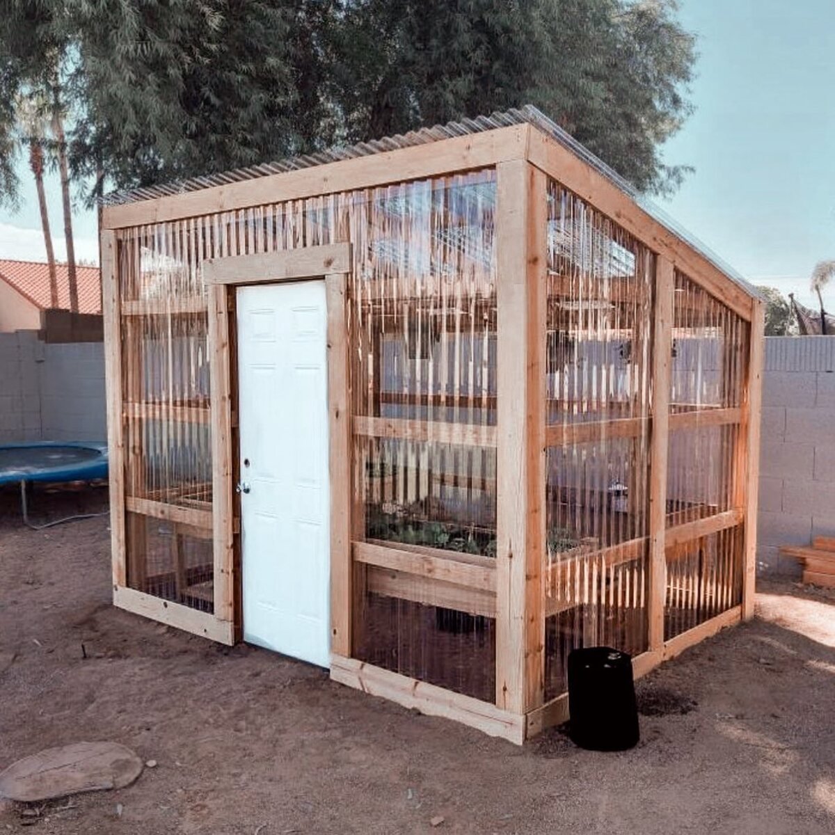 Greenhouse From A Wooden Structure