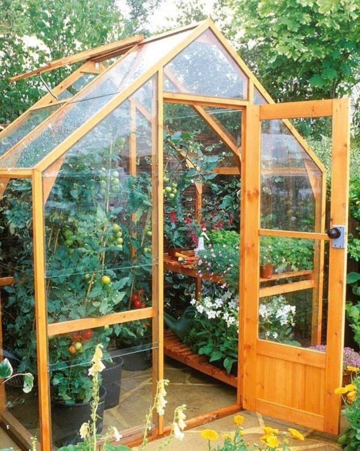 Greenhouse From Wood And Nylon