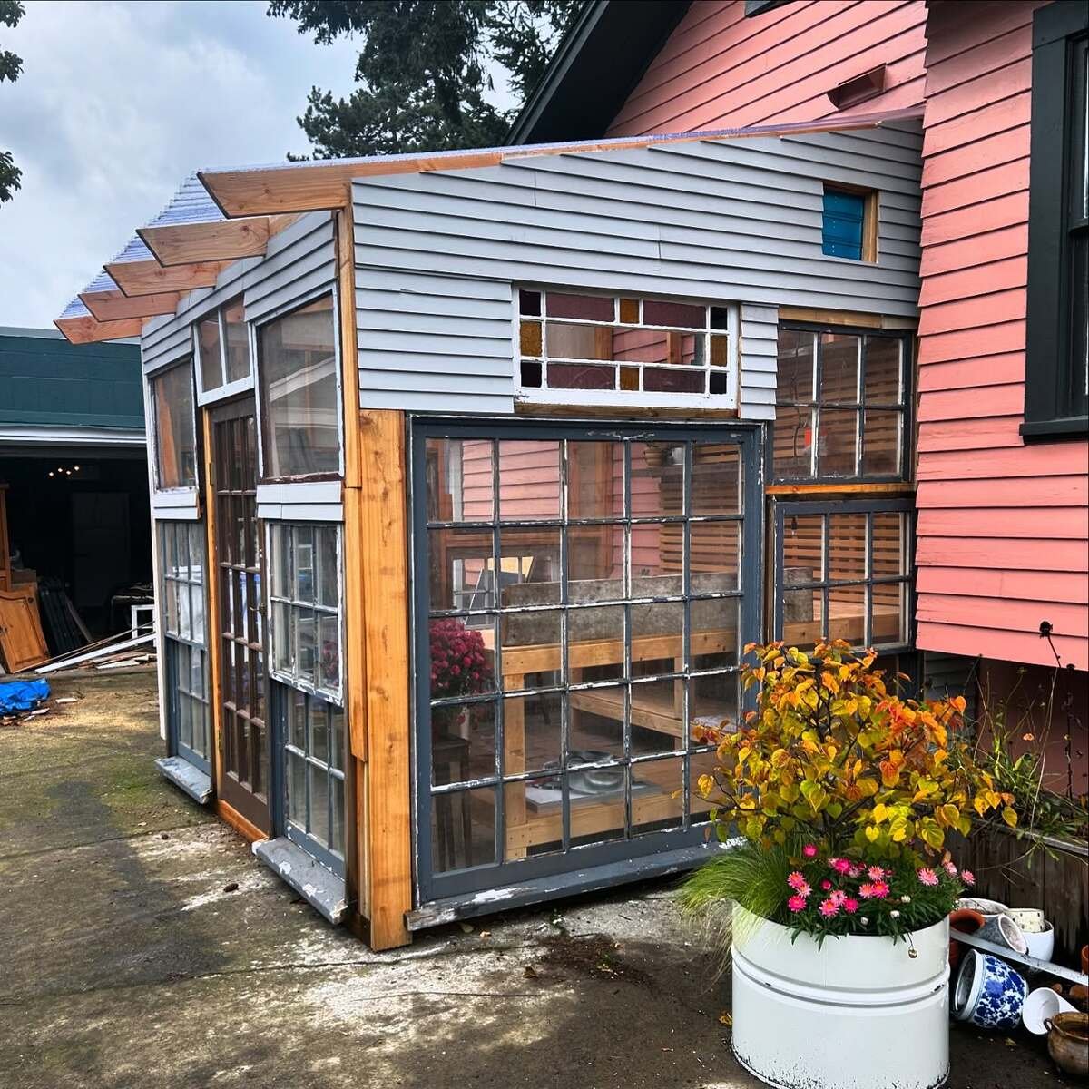 Greenhouse With Siding