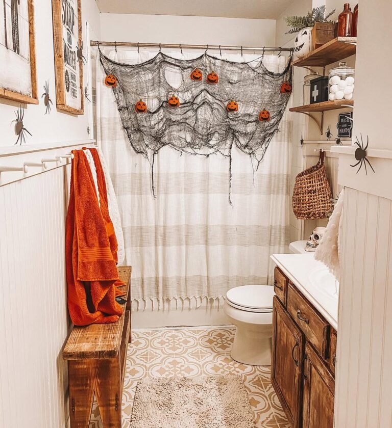 Jack-O’-Web Vibes In A Cozy Cabin