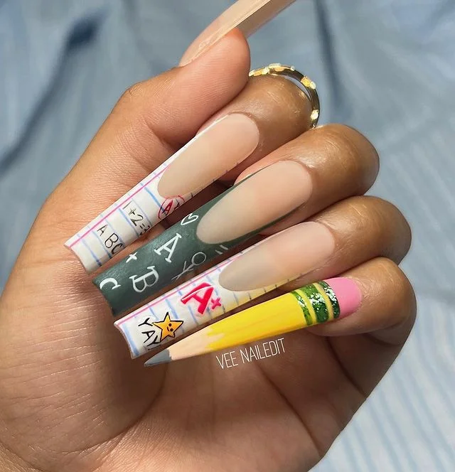 Nails with Pencil & Report Card