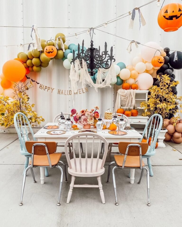 Playful Pumpkins On The Patio