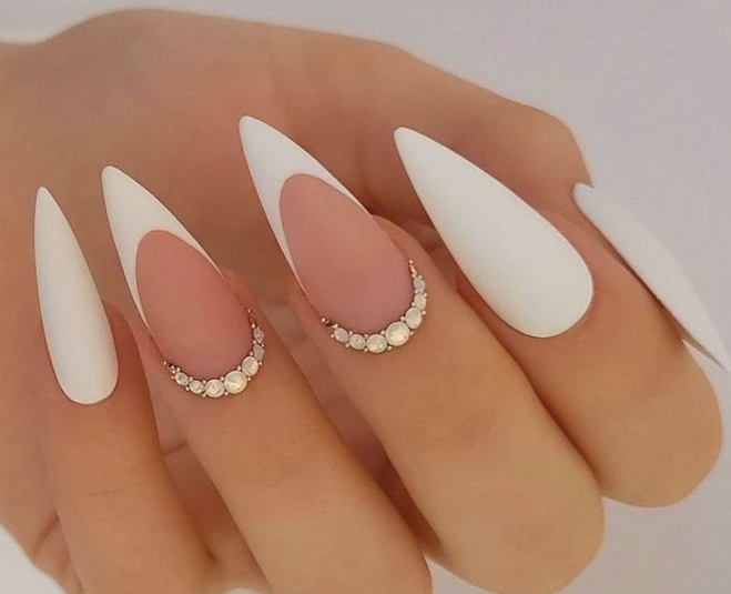 Pointy Wedding Nails