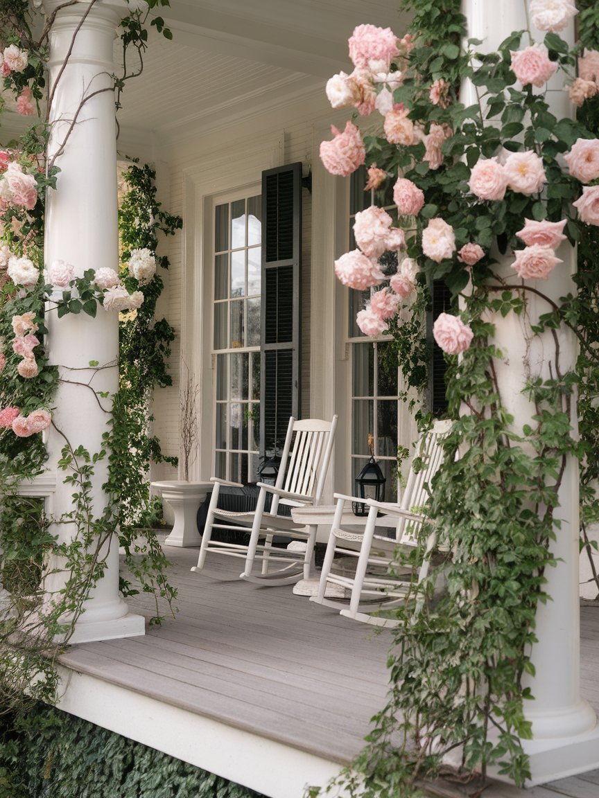 Serenity with Clematis and Outdoor Comfort