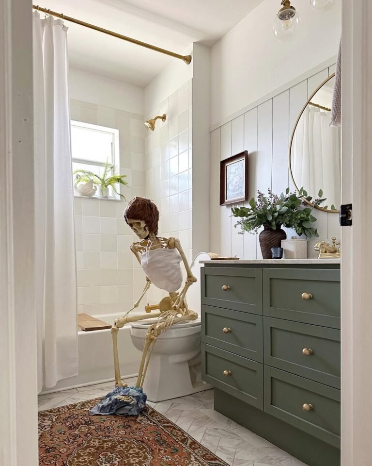 Skeleton Chic Meets Suburban Calm