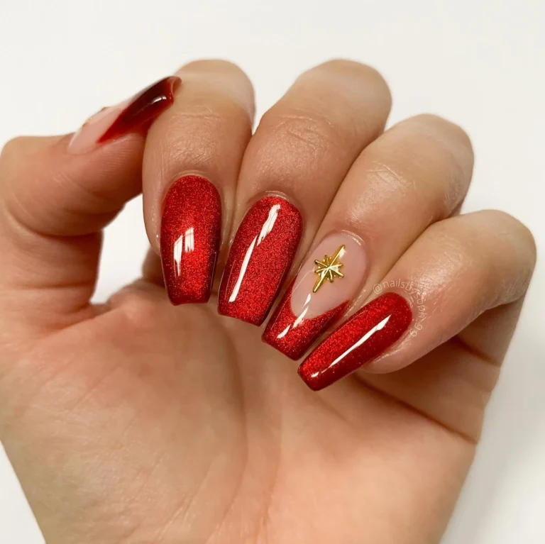 Square New Year Nails