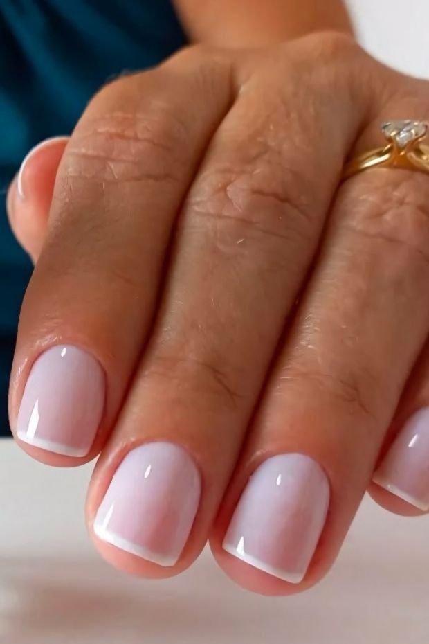 French Tip Nail Art Design for a Timeless Look