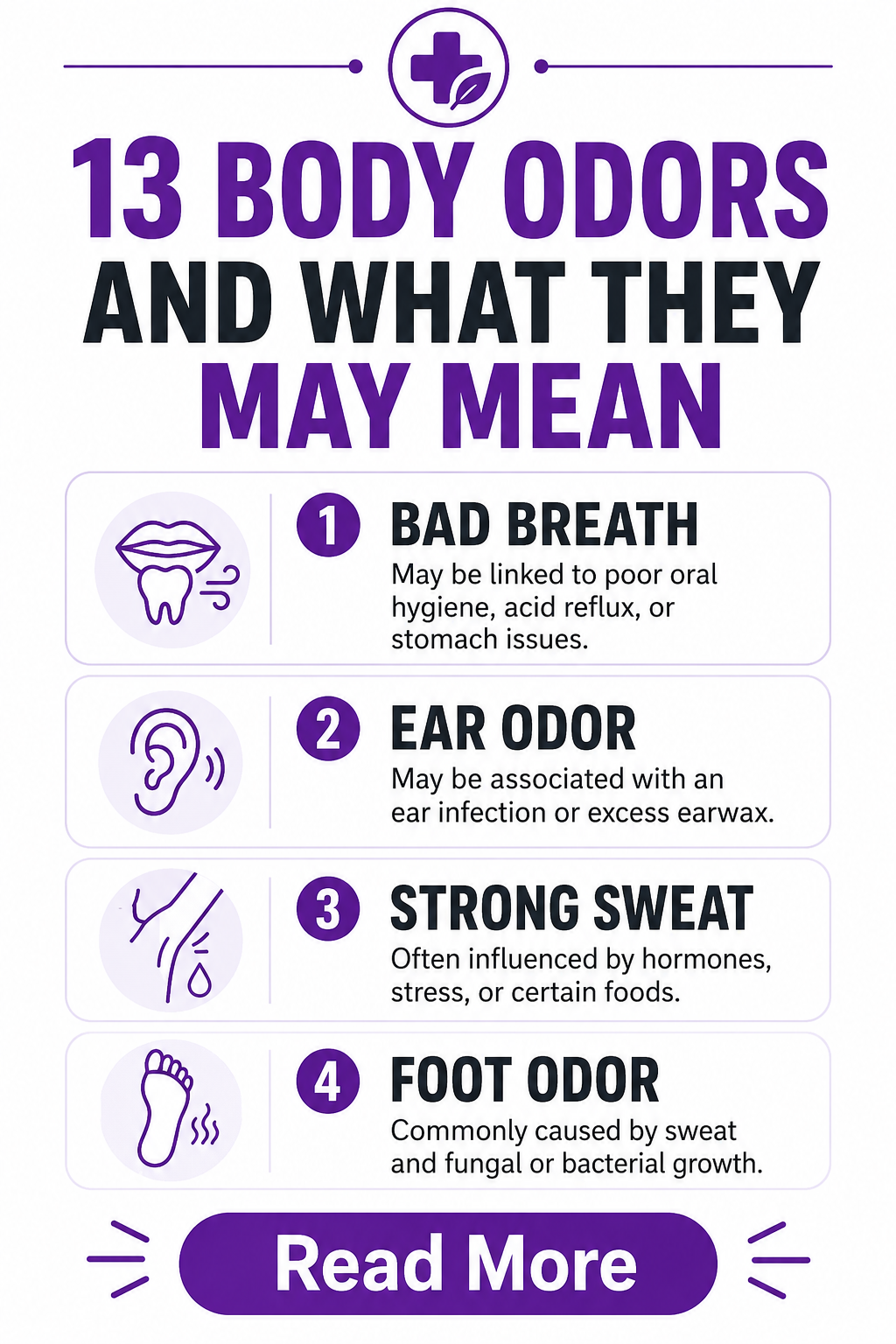 13 common body odors explained