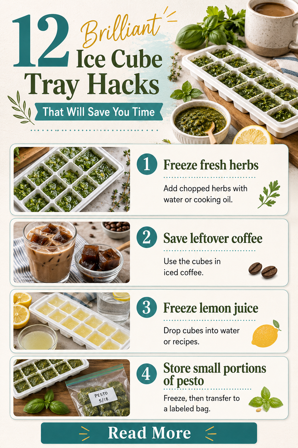 Brilliant ice cube tray hacks